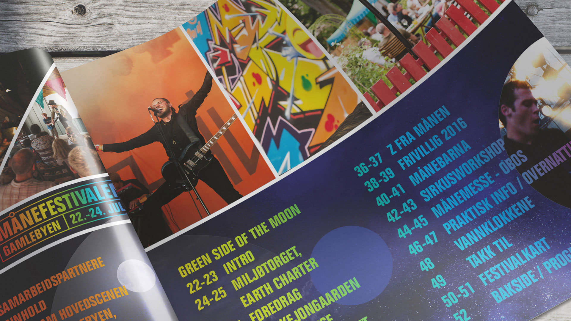 Detaljbilde fra programmet til Månefestivalen 2016.